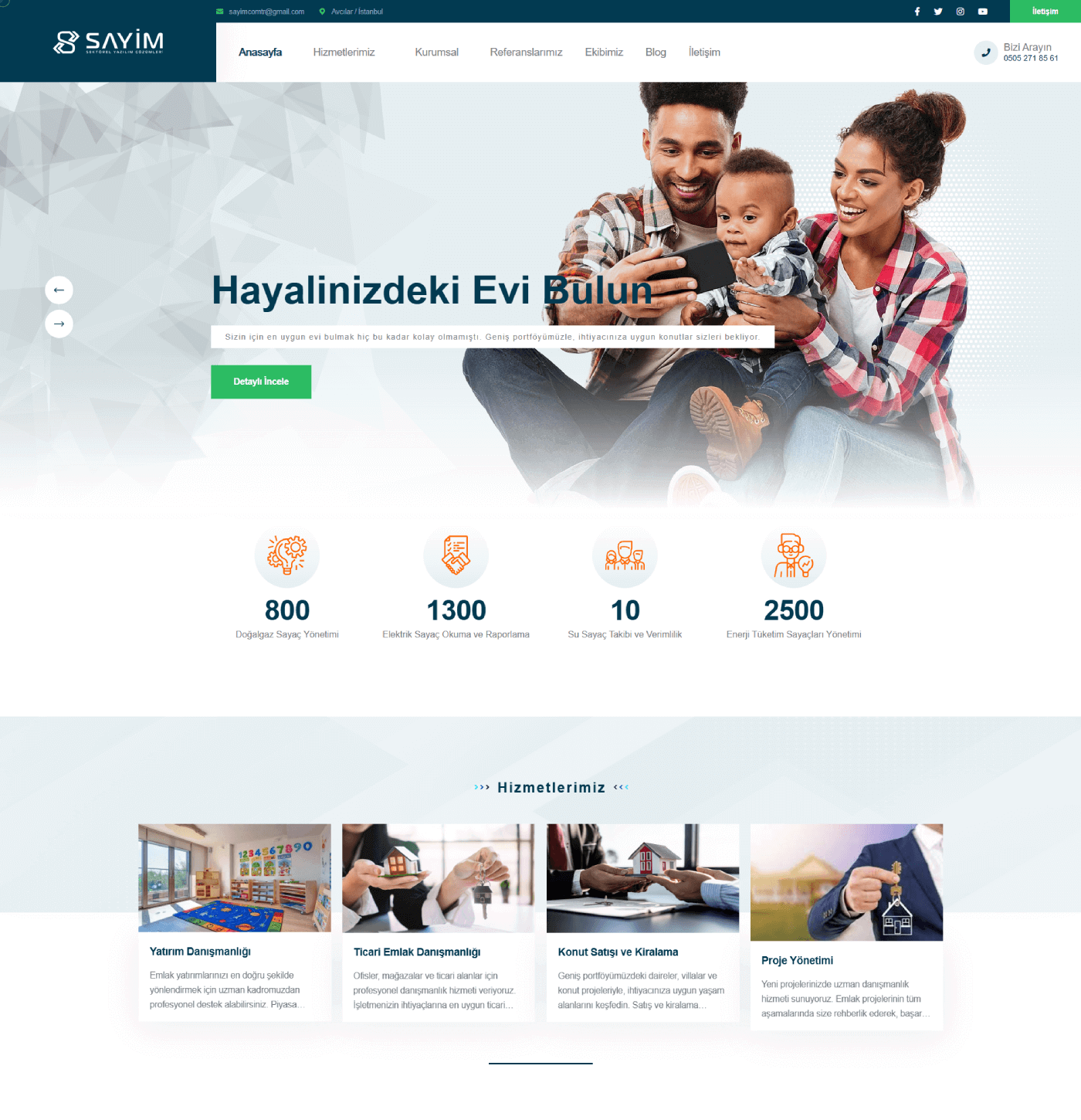 Gayrimenkul Temalı Kurumsal Yazılım | Ajansfy.com