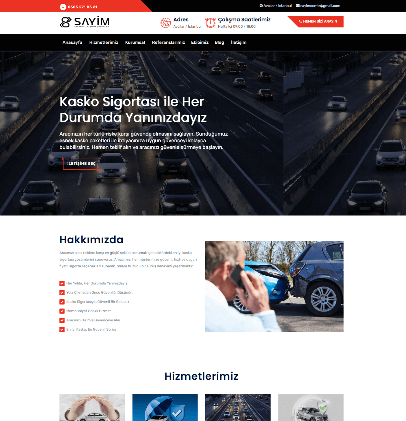 Sigorta Temalı Kurumsal Web Site Yazılımı | Ajansfy.com